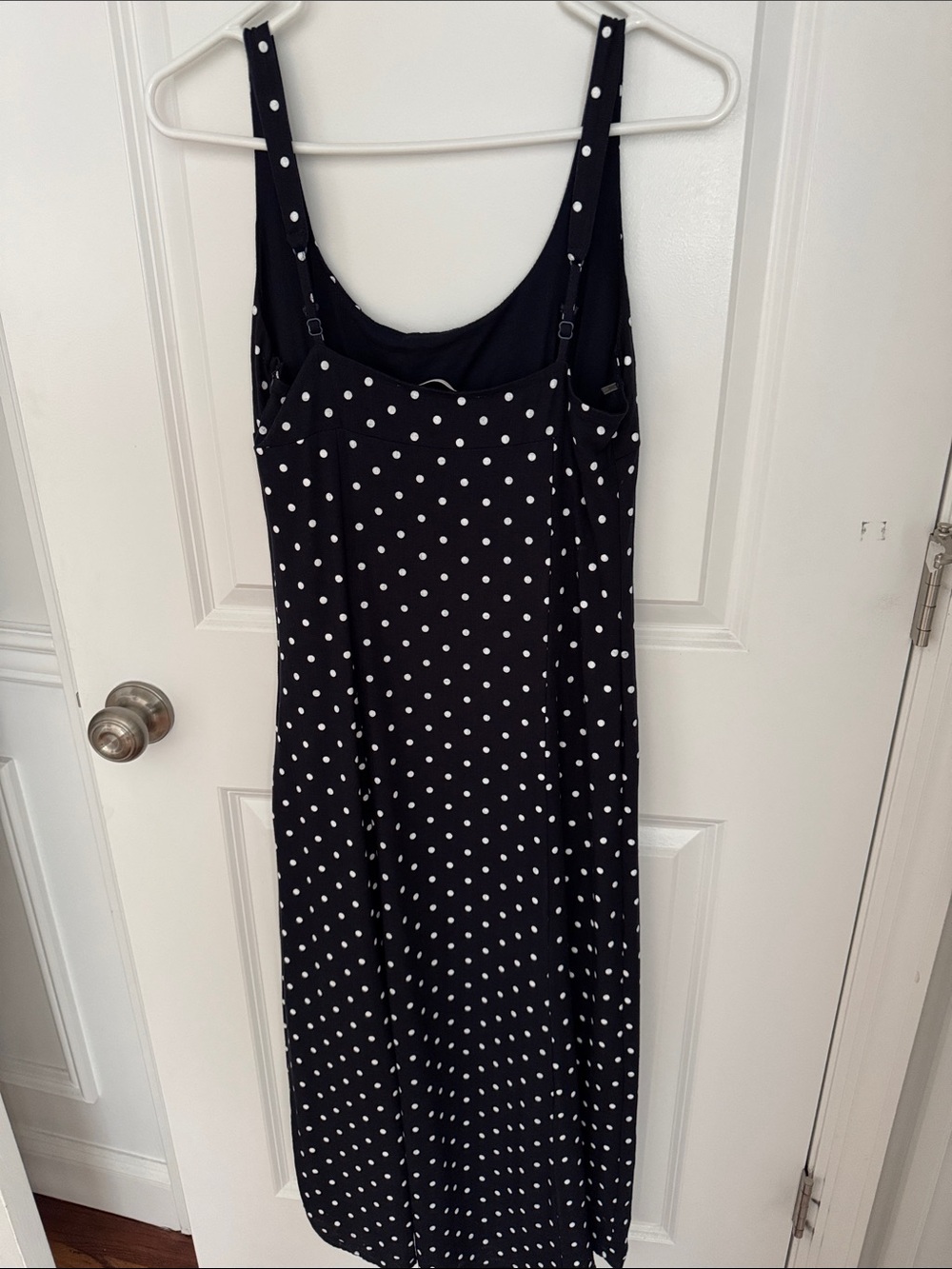 Altar'd State Black and White Polka Dot Midi Dress - Picture 3 of 5